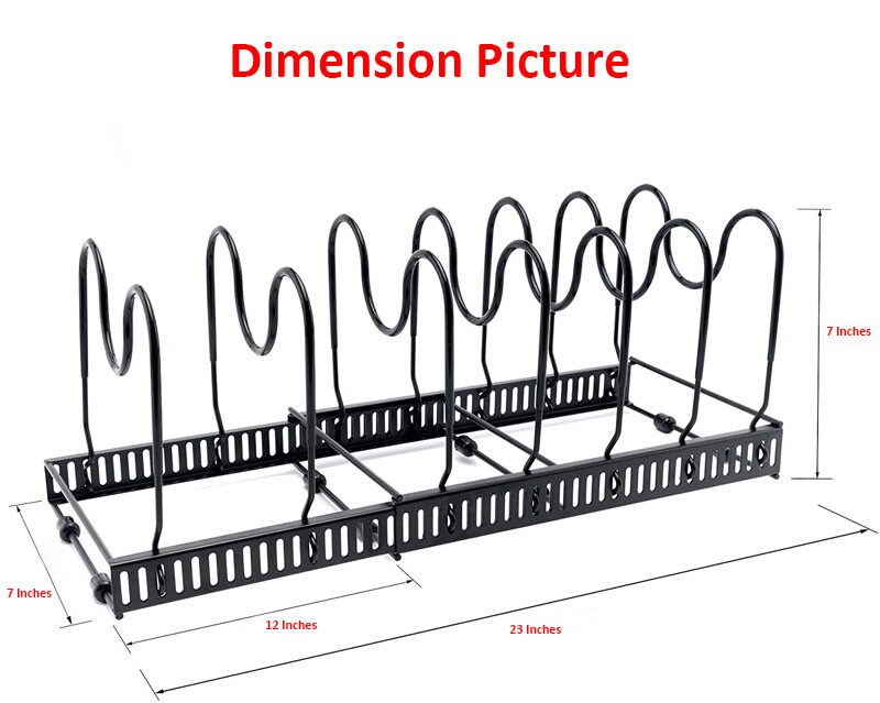 Innovative Space-Saving Solutions: 12 Tiers Horizontal Sturdy Adjustable Extendable Pot Rack Organizer for a Clutter-Free Kitchen *Gen 2*